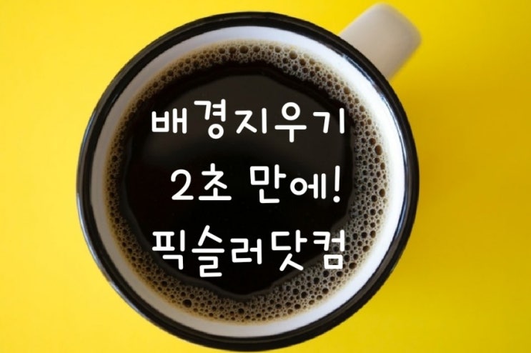  이미지 배경지우기_단 2초 만에 완성!!_픽슬러닷컴