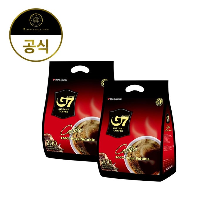 인기있는 G7 베트남 g7블랙커피 200개입+200개입 총400개입, 800g, 1개 ··· 인기있는 G7 베트남 g7블랙커피 200개입+200개입 총400개입, 800g, 1개 ···