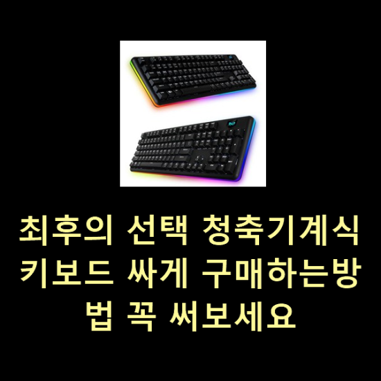  최후의 선택 청축기계식키보드 싸게 구매하는방법 꼭 써보세요