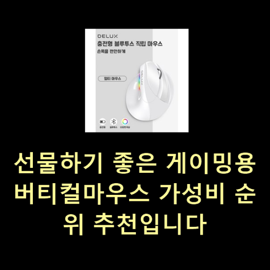  선물하기 좋은 게이밍용버티컬마우스 가성비 순위 추천입니다