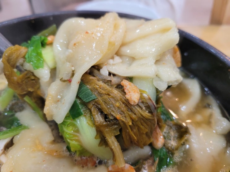 고촌 맛집 시골향기 - 우거지 수제비와 녹두전 고촌 맛집 시골향기 - 우거지 수제비와 녹두전