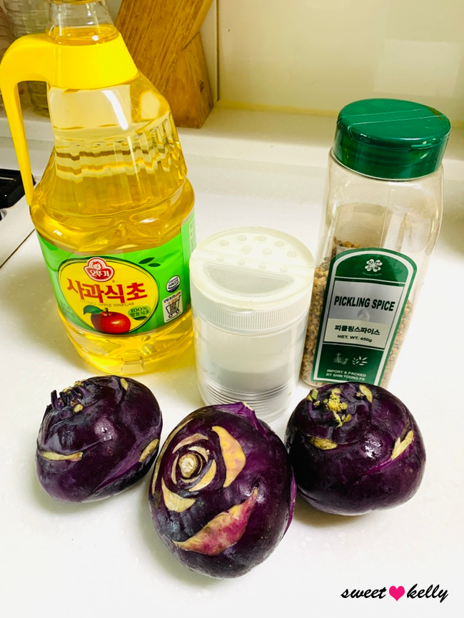  아삭한 콜라비 피클 만들어보아요!