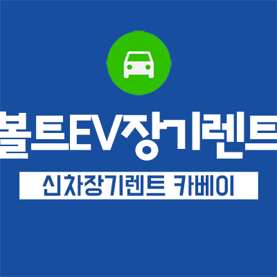  볼트EV장기렌트 로 보조금 받아 저렴하게 이용하자