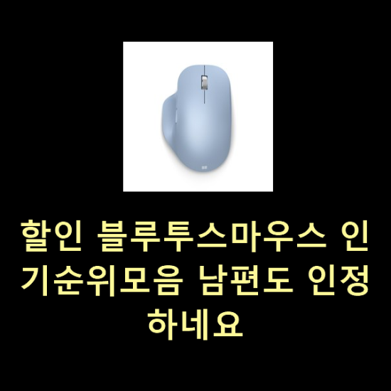  할인 블루투스마우스 인기순위모음 남편도 인정하네요