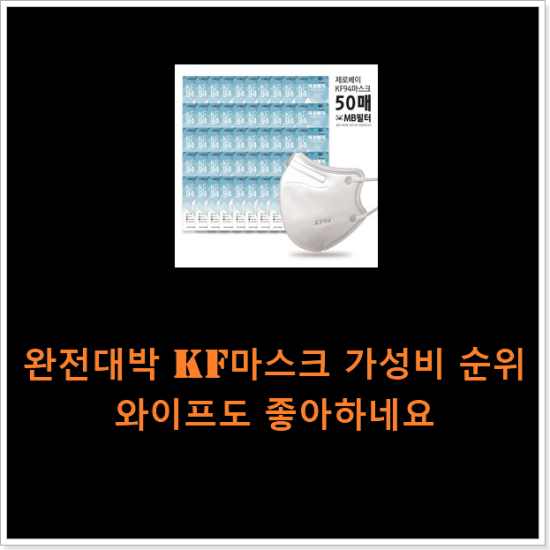 완전대박 kf마스크 가성비 순위 와이프도 좋아하네요