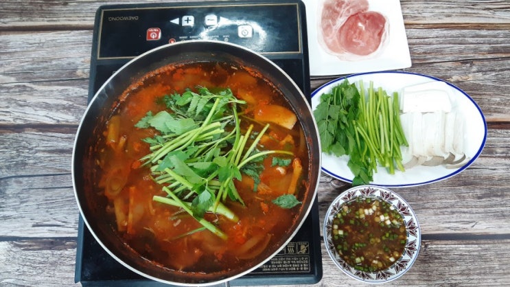 맛남의광장 백종원 미나리샤브샤브 샤부샤부 소스 만들기 미나리요리