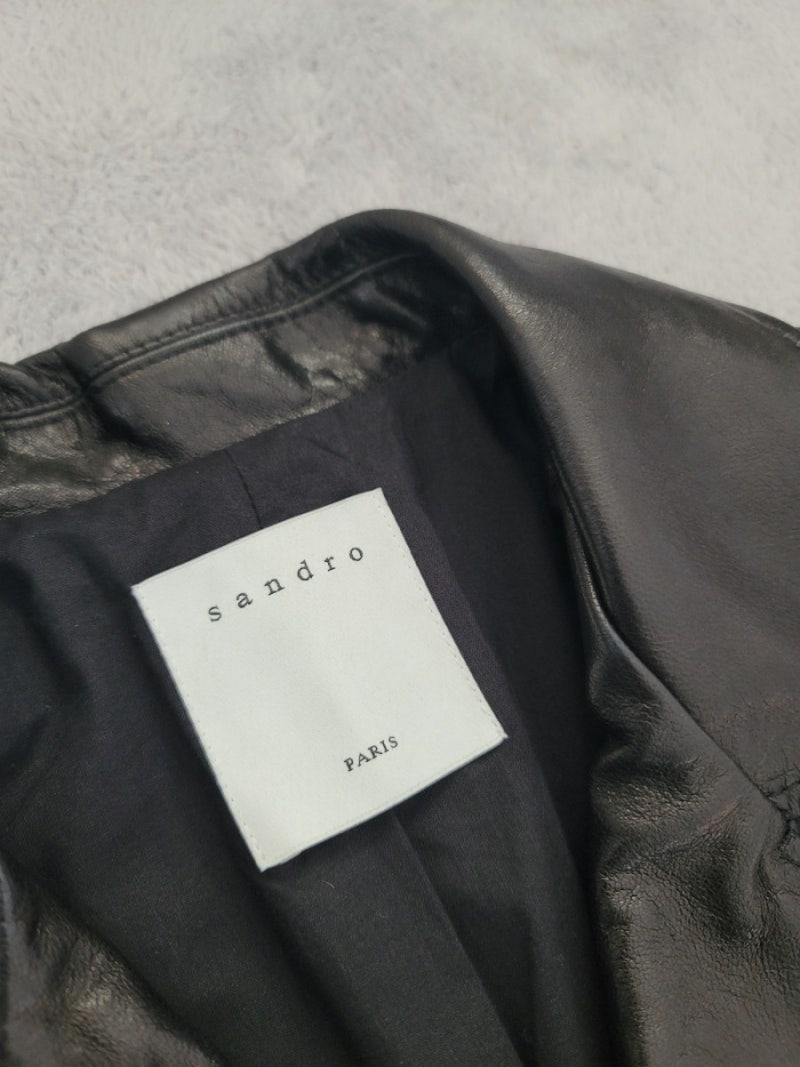 산드로 가죽 자켓/라이더자켓