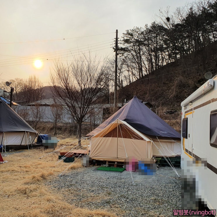  [알빙봇 캠핑 알빙 일기] 벨텐트(면텐트)와 생일초