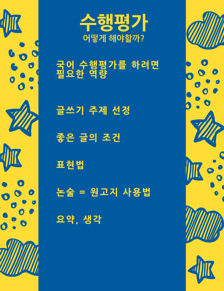 수원 천천동 국풀국어 전문학원 중등 수행평가 어떻게 해야할까?