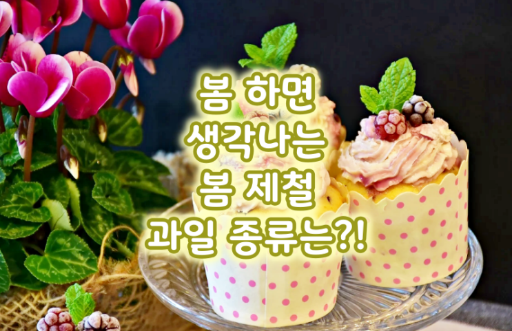  봄 하면 생각나는 봄 제철 과일 종류는?!