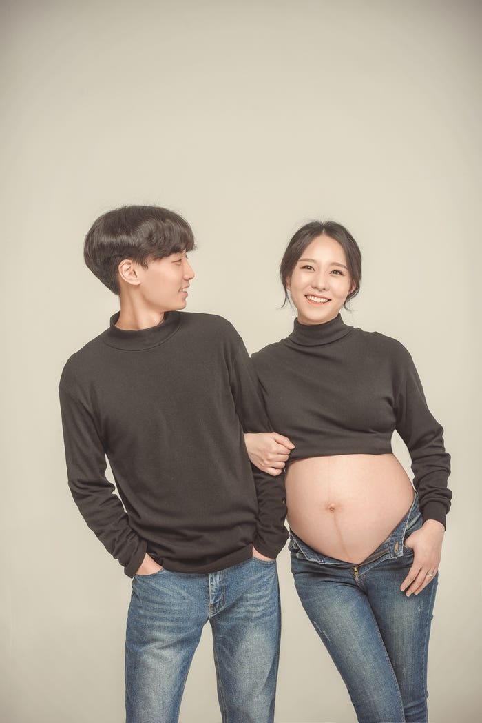 만삭사진창원만삭사진촬영가족사진촬영은100번길사진관에서