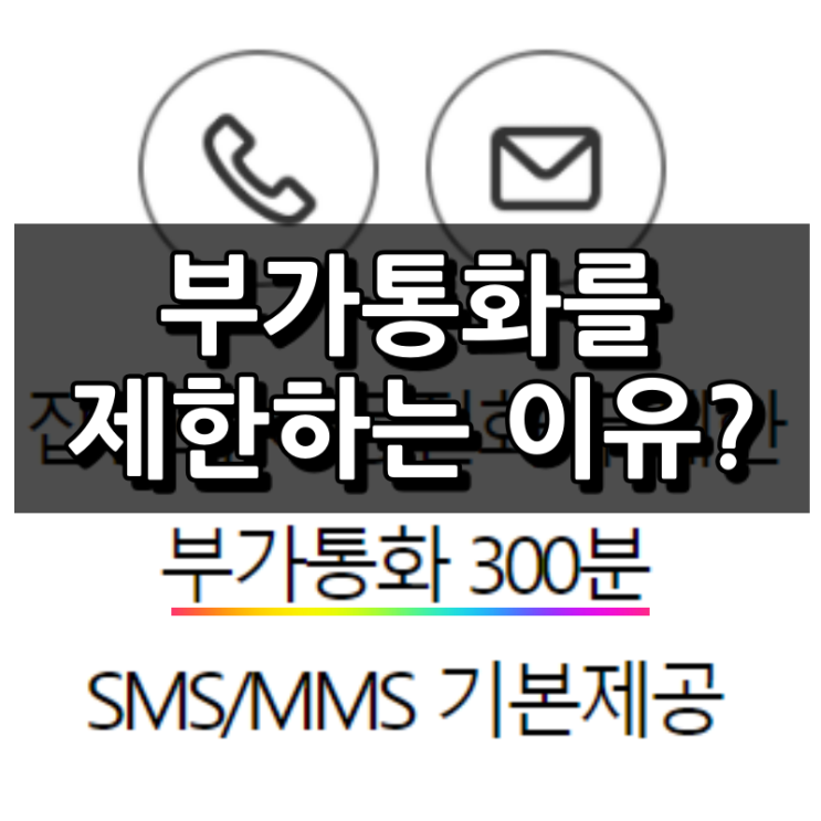  부가통화 300분? 일반전화, 문자는 무제한인데 왜?