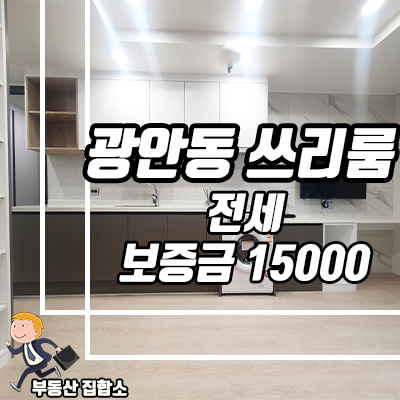 수영구 역세권 신축 쓰리룸 전세 : 광안동 엘이즈G102 풀옵션테라스 수영구 역세권 신축 쓰리룸 전세 : 광안동 엘이즈G102 풀옵션테라스