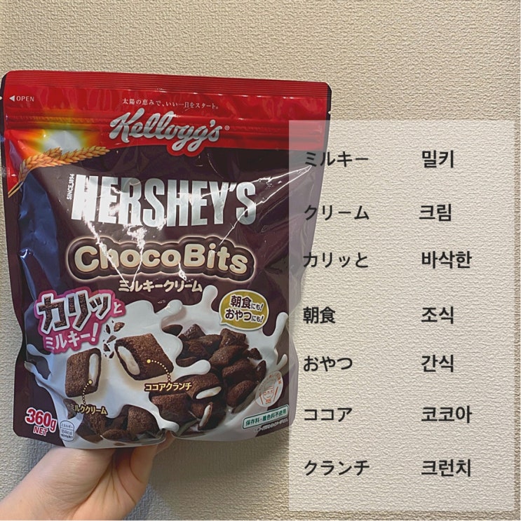  [생활일본어] 초코 시리얼에 적힌 일본어를 알아보자