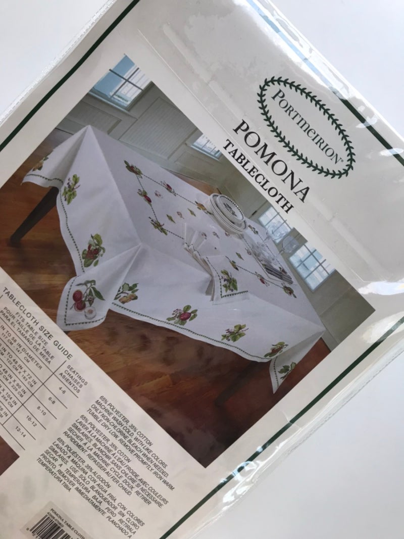 [ 마감 ] PORTMEIRION * POMONA * 포트메리온 포모나 식탁보 * 70인치 라운드형 * 코리핫딜