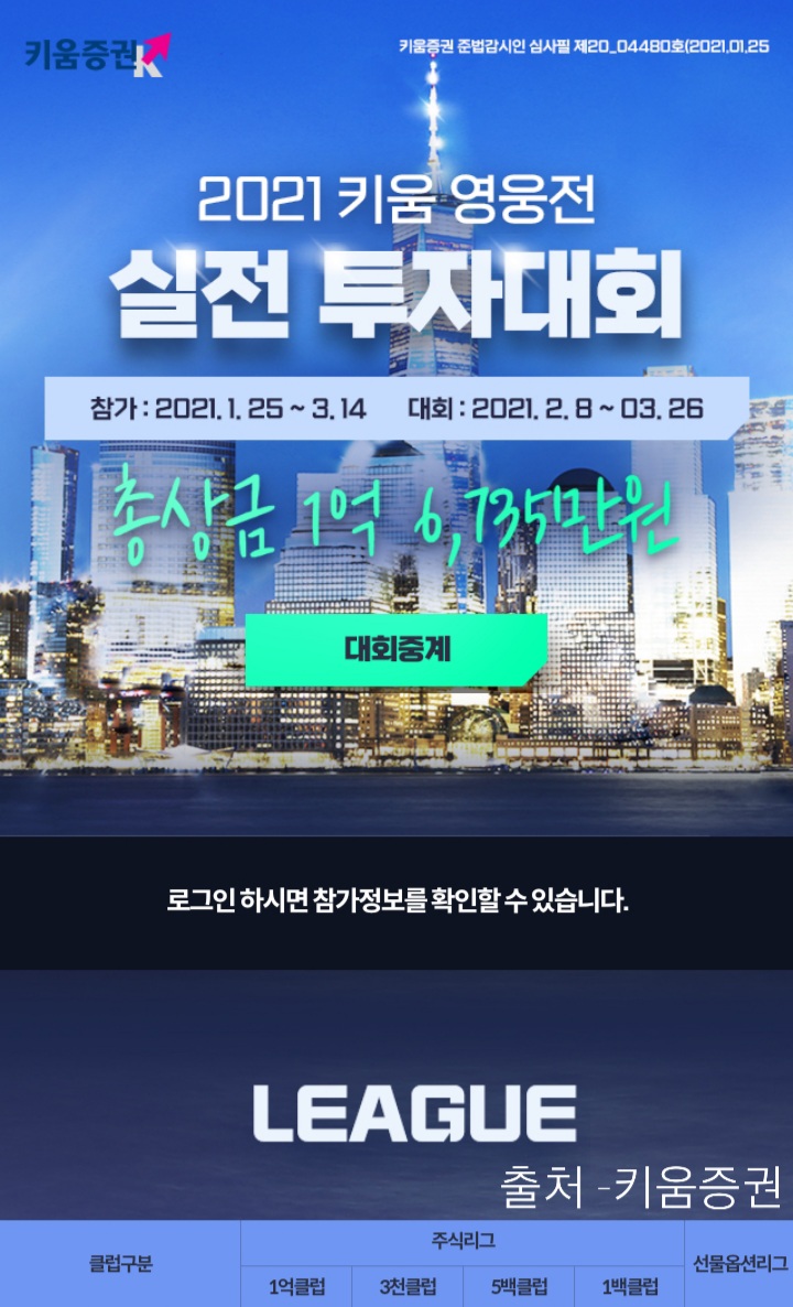 주식으로 수익내기 어렵다는 증거(키움 실전 투자대회) 주식으로 수익내기 어렵다는 증거(키움 실전 투자대회)