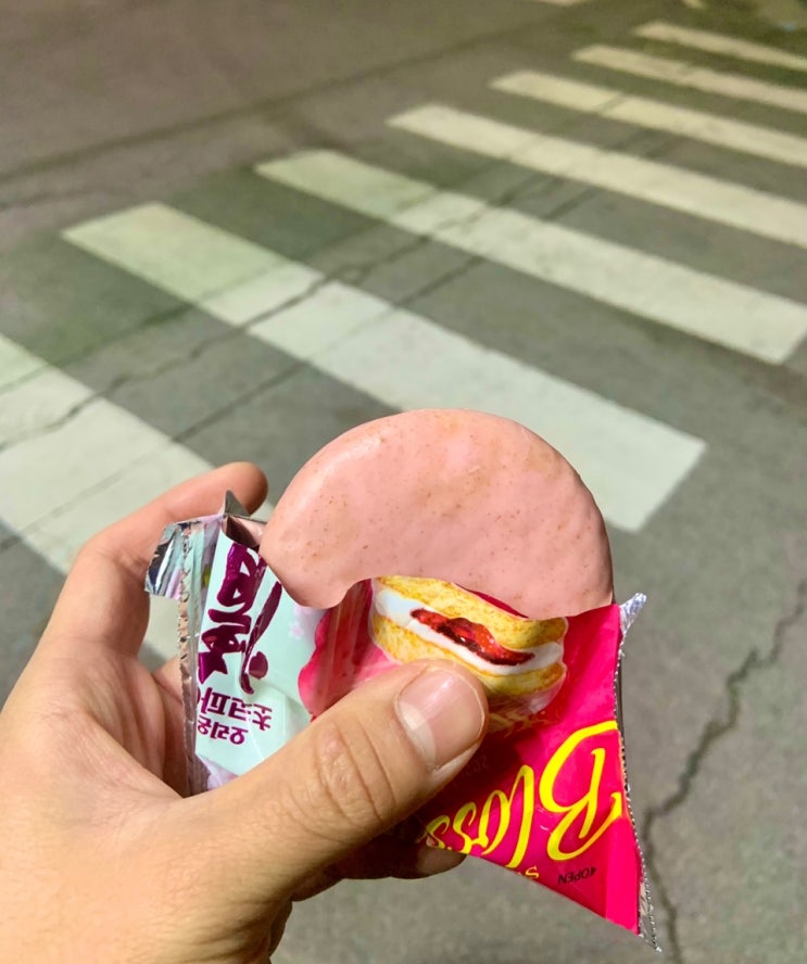  [상품리뷰] 봄 내음 물씬 나는 오리온 초코파이 情 2021 봄 한정판 딸기 블라썸 먹으실?