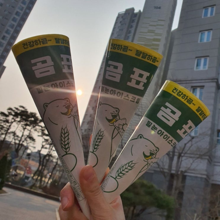  gs25편의점에서 핫~한! 곰표 아이스크림을 만나다:)))