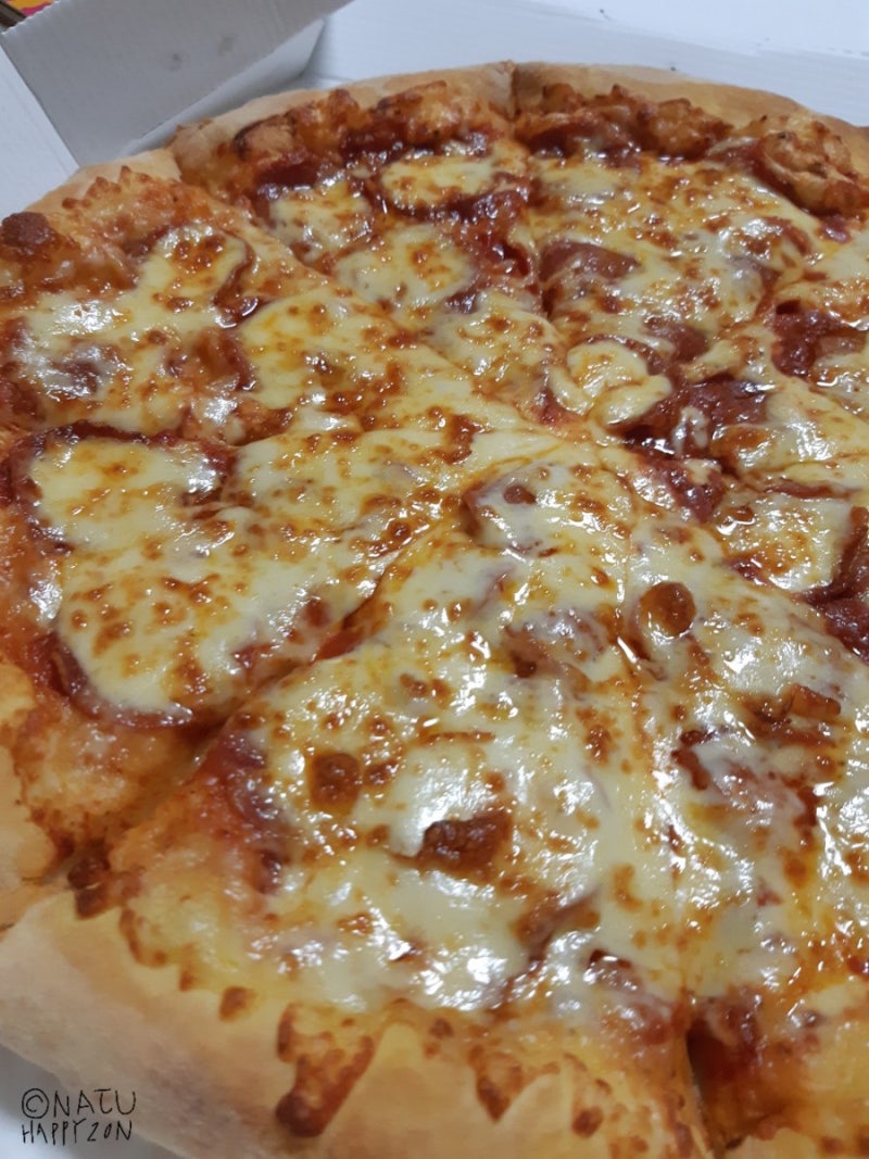 도미노피자 오리지널도우 페퍼로니 피자 라지사이즈 가격 맛 : 네이버 블로그