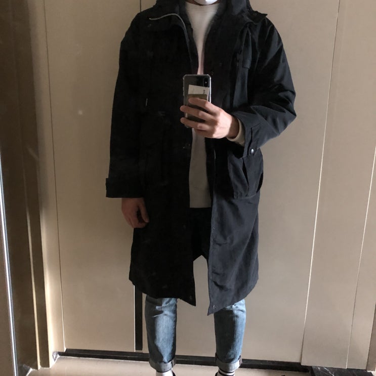  봄/가을 롱 파카 추천_엘리오티(Ellioti) 20ELSP011 Effect Long Parka_Black