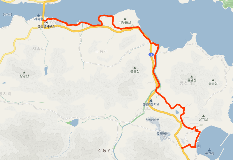 남파랑길 39코스 이미지