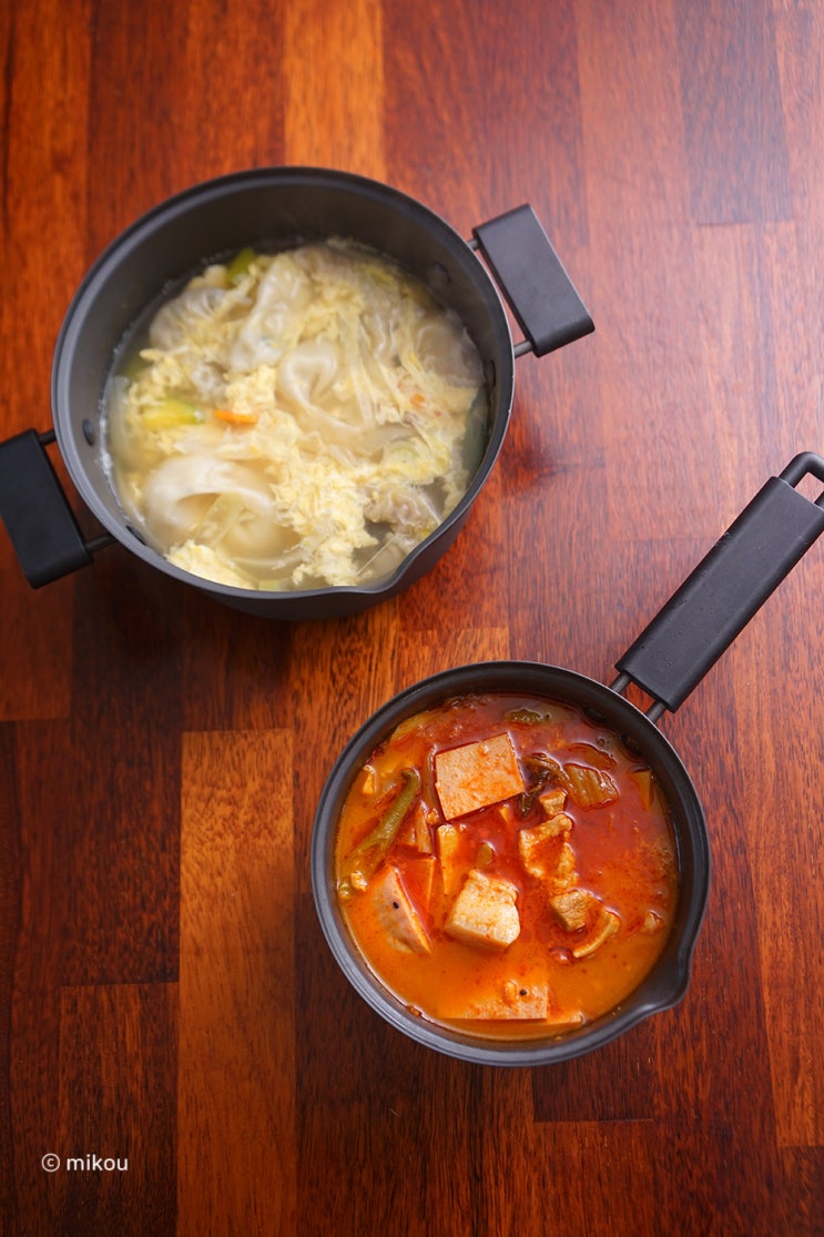  락앤락 가벼워서 편리한 원쿡 부대찌개와 만둣국 끓이기