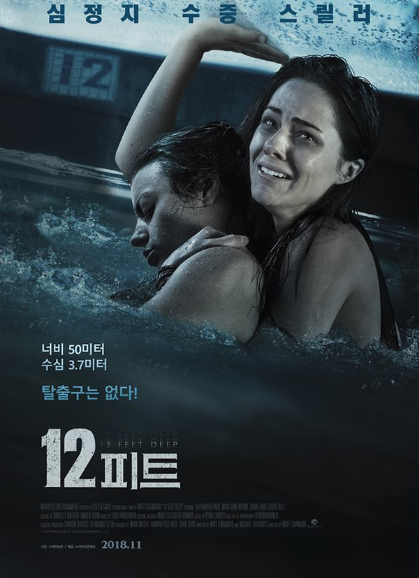 영화, 12 피트(12 Feet Deep, 미국, 2016)