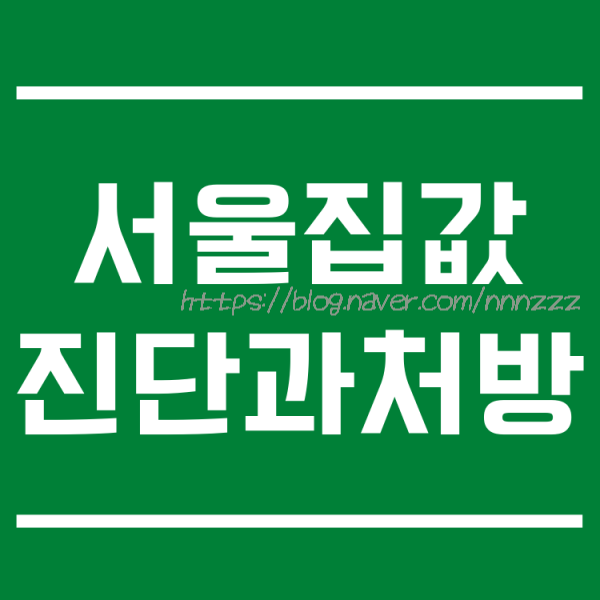  부동산책 서울 집값, 진단과 처방으로 부동산공부 제대로 시작해보기