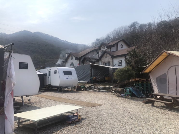  보은글램핑 속리산 근처 조용하고 공기 좋은 카라반,글램핑