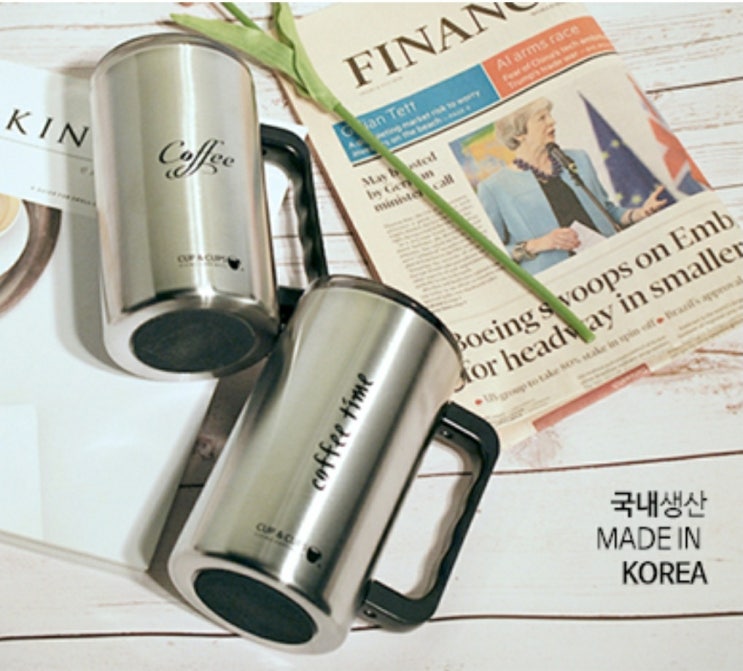  이중 스텐컵으로 보온보냉의 불편함에서 벗어나세요.컵앤컵스 빅초이스 스텐 머그 컵 700ml
