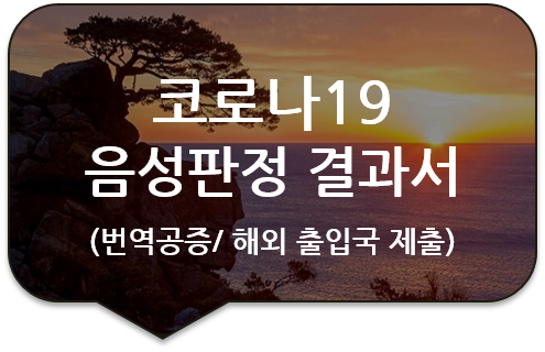 유럽여행 및 해외출국을 위한 코로나19 진단검사 결과 보고서 번역공증 [코비드19 음성판정 결과보고서]