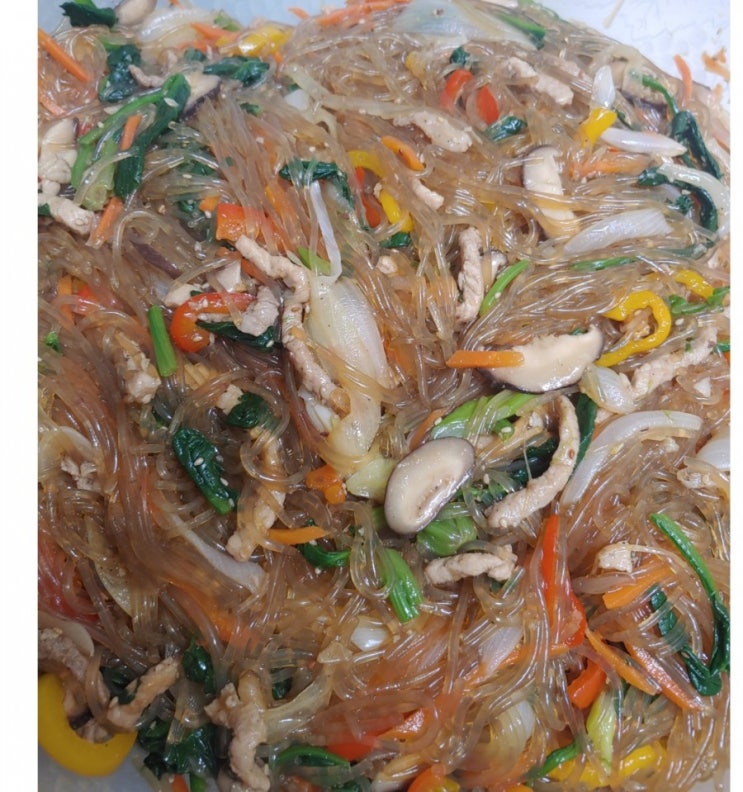  잡채와 소갈비찜으로 어머니생신상 차려드리기