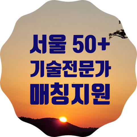 서울시, 50+기술전문가 매칭지원사업 참여자 모집