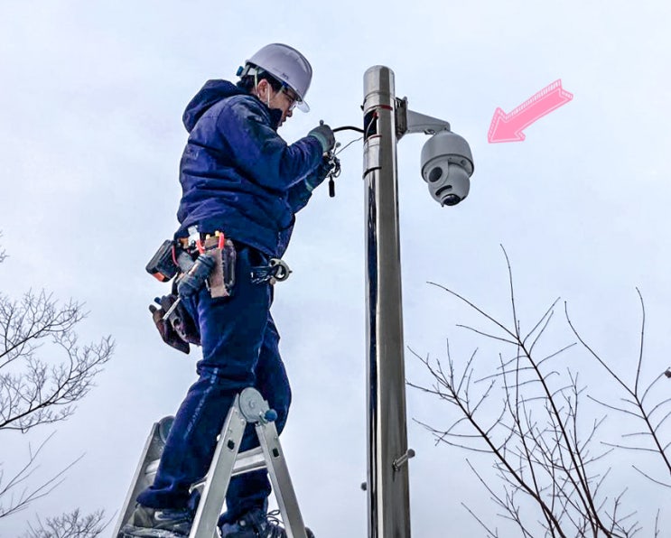 [실외 CCTV]방범용 CCTV PTZ 카메라 및 뷸렛 설치 후기
