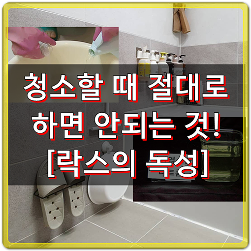  청소할 때 절대하면 안되는 이것? feat.락스의 독성