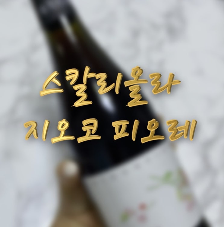  달달구리 와인 스칼리올라 지오코 피오레 by Italy