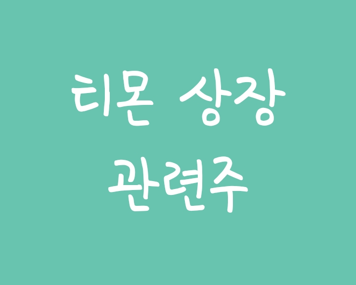 티몬 관련주 - 차이코퍼레이션 투자한 한화투자증권/SK네트웍스 및 KG모빌리언스 티몬 관련주 - 차이코퍼레이션 투자한 한화투자증권/SK네트웍스 및 KG모빌리언스