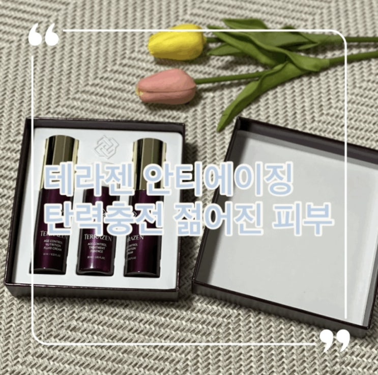  테라젠 안티에이징 탄력충전하고 젊어진 피부
