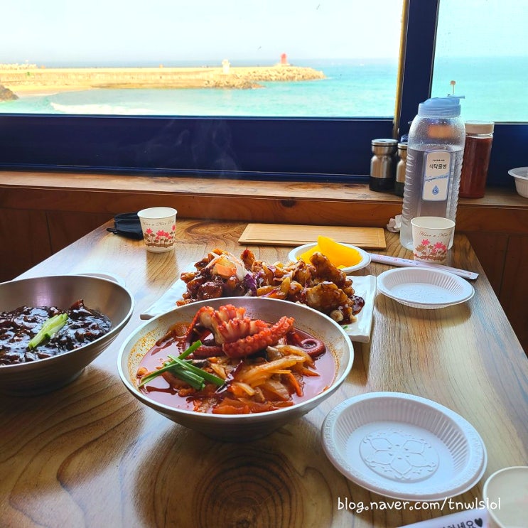  강원도 동해맛집 - 바다뷰를 보며 먹는 문어짬뽕과 문어탕수육맛집! "거동탕수육"