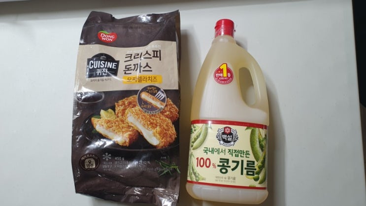  집에서 돈가스 튀기고 남은 식용유 보관법/ 새 식용유 같아요.