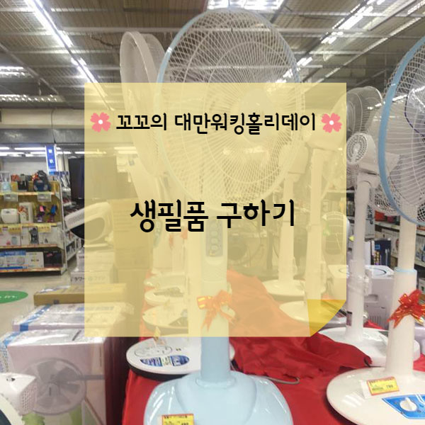  [대만워홀] 대만생활 생필품 구하기