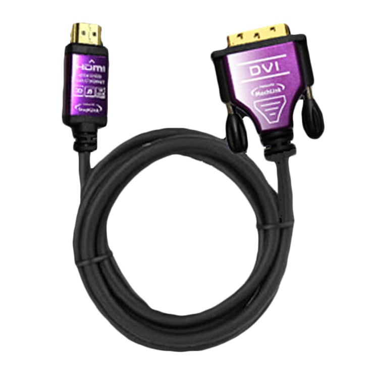 잘팔리는 마하링크 HDMI to DVI-D Ver 1.4 프리미엄 케이블, HDMI-DVI(1.8m)(로켓배송) ···