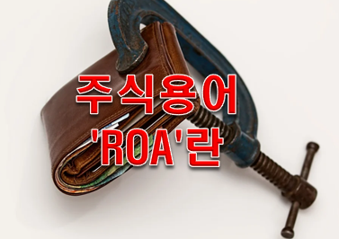 주식용어 'ROA'란?