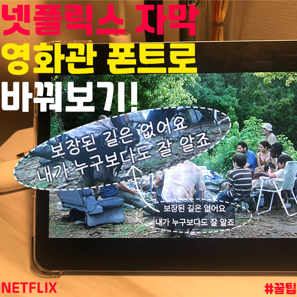  넷플릭스 시네마 폰트로 자막 바꿔보자!