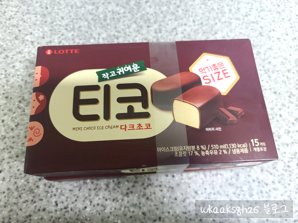  티코 다크초코 아이스크림