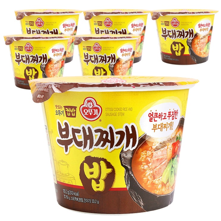 가성비갑 오뚜기 컵밥 부대찌개밥, 183.2g, 6개 추천해요 가성비갑 오뚜기 컵밥 부대찌개밥, 183.2g, 6개 추천해요