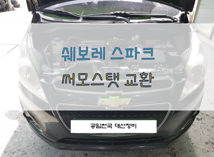 공임천국 울산자동차정비 [스파크 P0599 써모스탯 교환]