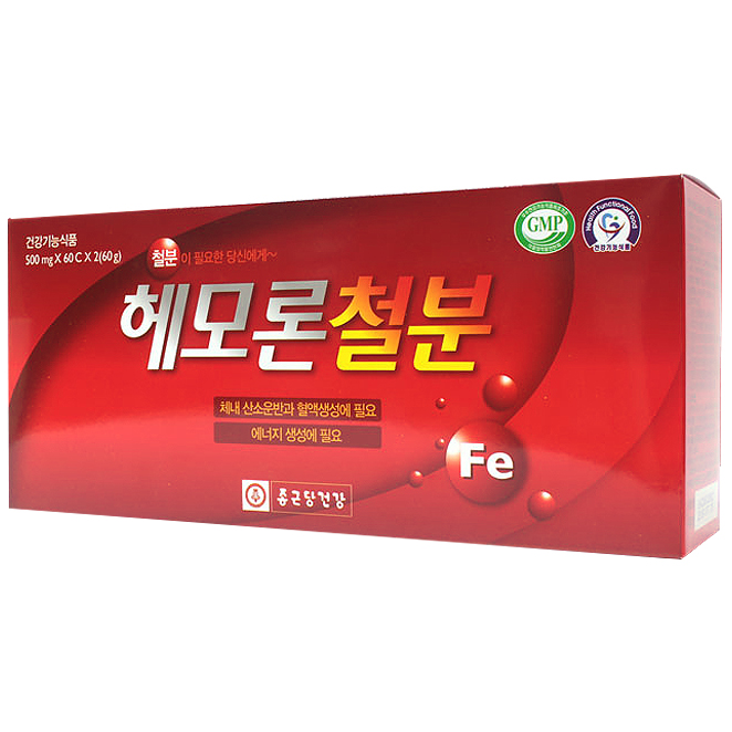 인기있는 종근당건강 헤모론철분120캡슐, 500mg, 120캡슐 좋아요