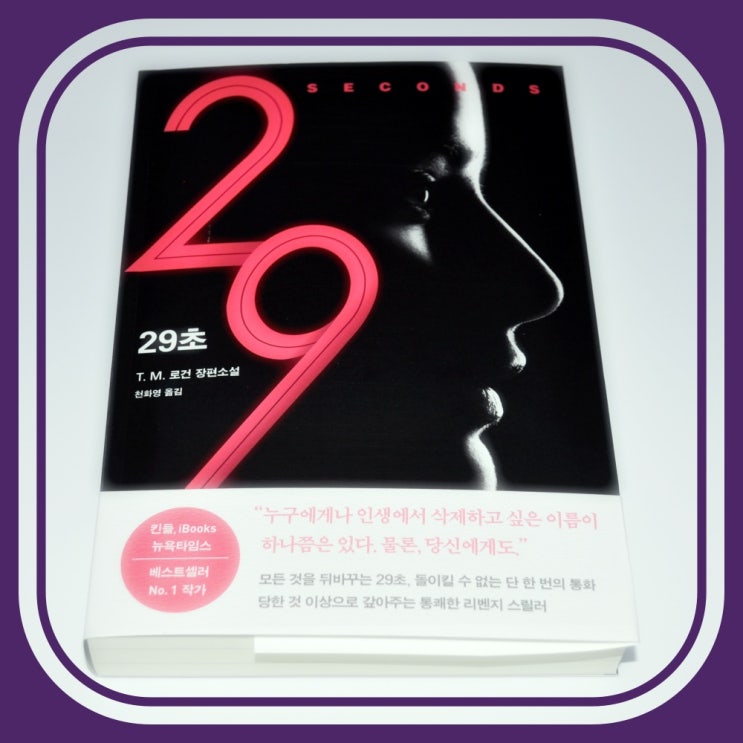  스릴러 소설 29초 거부할 수 없는 욕망의 제안