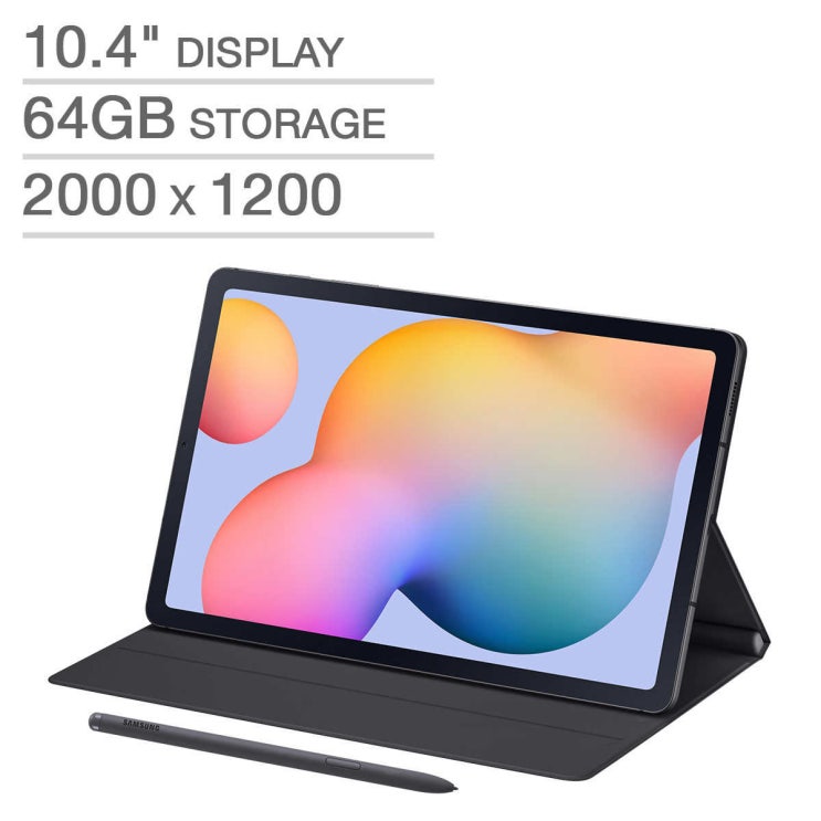  삼성 갤럭시탭S6 라이트 64GB 10.4 인치 WiFi SM-P610 펜포함 정품 북커버 포함